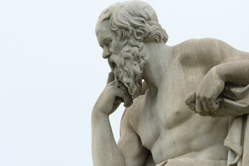 Fototapeta na wymiar classic statue of Socrates