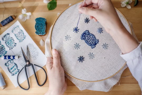Embroidery Owl