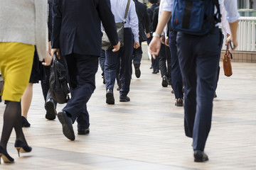 東京の通勤風景