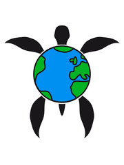 rund kreis erde planet öko scheibe symbol muster tattoo unterwasser wasser flossen schwimmen tauchen logo comic cartoon schildkröte panzer lustig süß niedlich design cool clipart