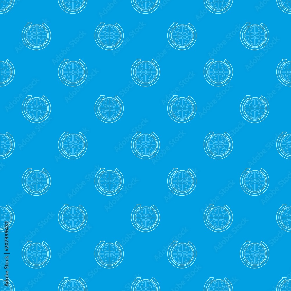 Poster earth pattern vector seamless blue repeat for any use
