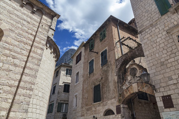 Classic stone architecture in Kotor, Montenegro.