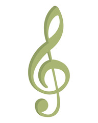 Fototapeta premium music note isolated icon vector illustration design