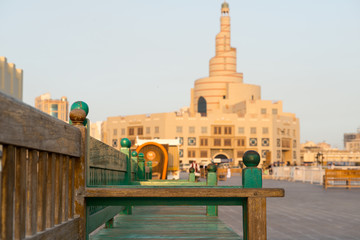 doha mosque view at qatar