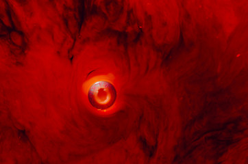 Abstract surreal fiery red background