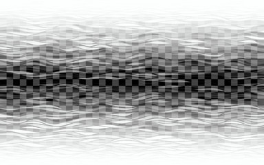 Transparent waves on checkered background