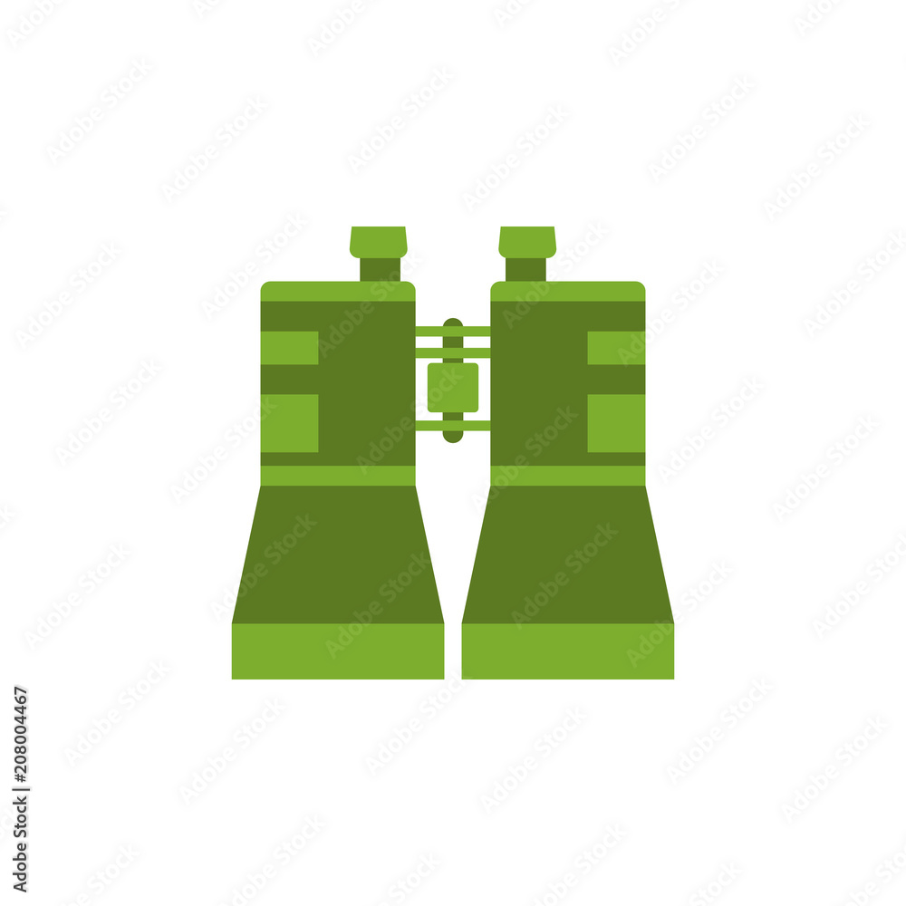 Aufkleber binoculars colored illustration. element of camping icon for mobile concept and web apps. flat desig
