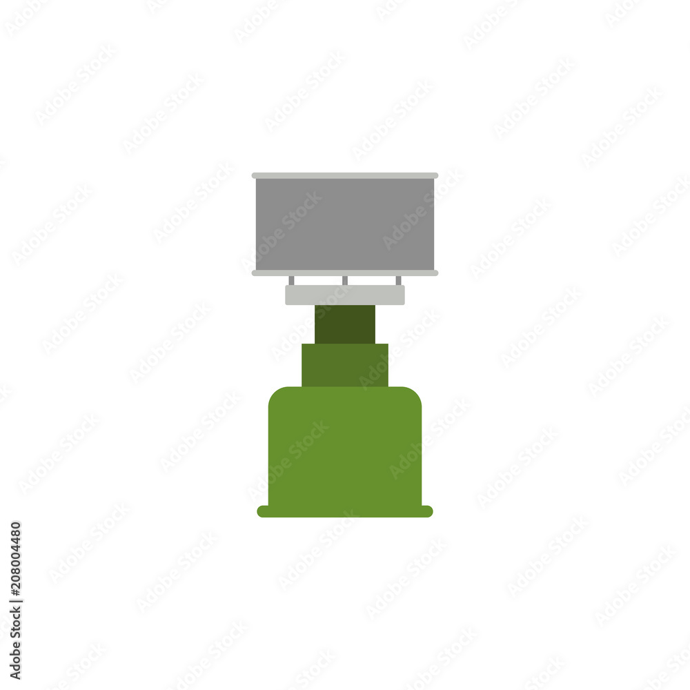 Aufkleber field burner colored illustration. element of camping icon for mobile concept and web apps. flat des