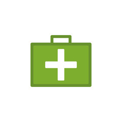 Obraz premium first-aid kit colored illustration. Element of camping icon for mobile concept and web apps. Flat design first-aid kit colored illustration can be used for web and mobile