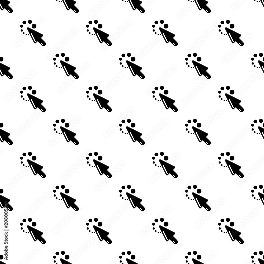 Poster cursor loading icon. simple illustration of cursor loading vector icon for web