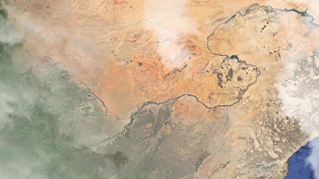 Земля zoom - Судан  Хартум