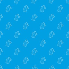 Identification army badge pattern vector seamless blue repeat for any use