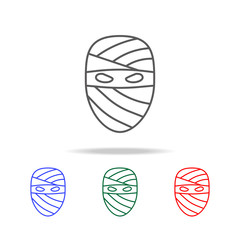 Halloween mummy icon. Elements of Halloween in multi colored icons. Premium quality graphic design icon. Simple icon for websites, web design, mobile app, info graphics