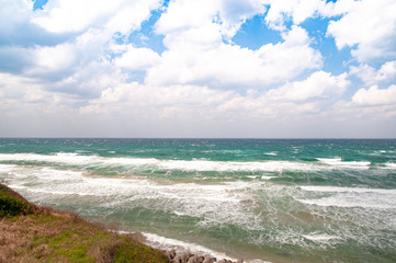 山陰海岸の海と空