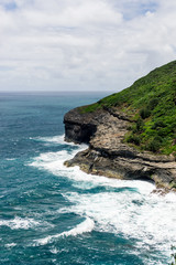 Fototapeta na wymiar Ocean shore in Hawaii on a sunny day