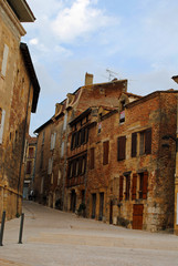 Quaint old street in Provence village