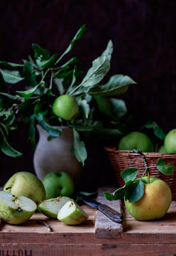 Organic green apple