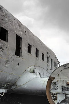 Abandoned DC-3 wreck in Iceland