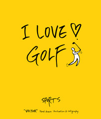 스포츠 포스터 / 손으로 그린 스포츠 그림