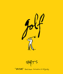 스포츠 포스터 / 손으로 그린 스포츠 그림