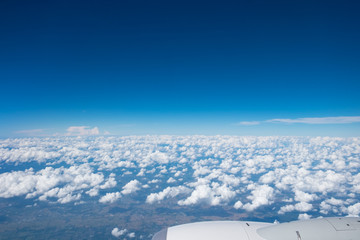 Naklejka na ściany i meble Clouds and sky. (Aerial view)