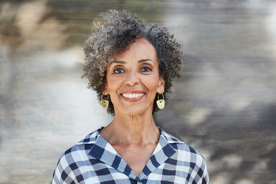 Closeup portrait of African American Senior woman