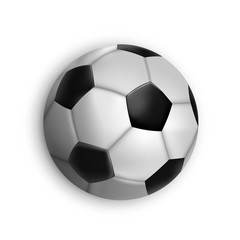 Fototapeta premium Sport game event soccer ball isolated