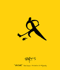 스포츠 포스터 / 손으로 그린 스포츠 그림