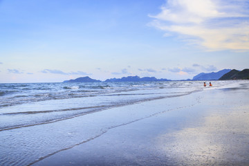 Beautiful beach at Prachuap Khiri Khan Province, Thailand