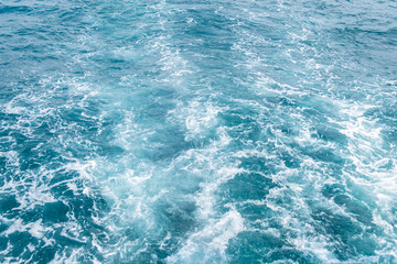 Blue sea waves abstract background