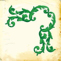 Obraz premium Vector baroque of vintage elements for design. 