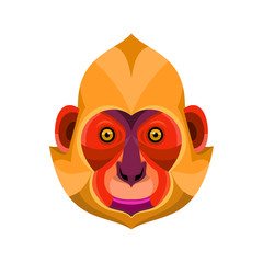 Golden-headed Langur Flat Icon