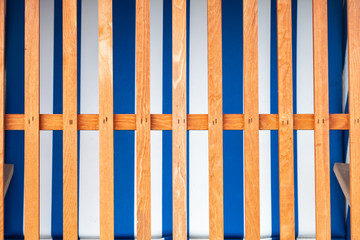 Verschlossener Strandkorb