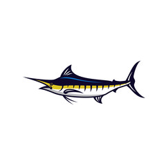 Fish vector mascot icon illustration
