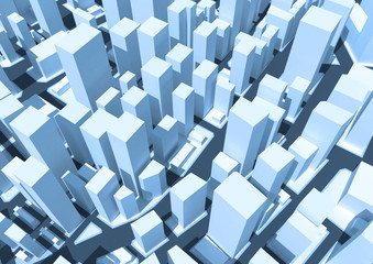 Obraz premium Abstract 3d cityscape. abstract urban 3d background.
