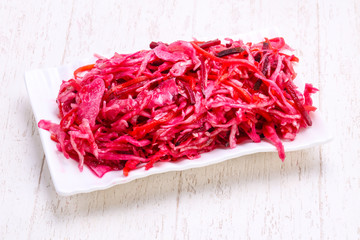 Fototapeta premium Traditional fermented cabbage