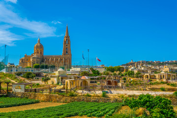 Ghajnsielem parish church in Mgarr, Gozo, Malta