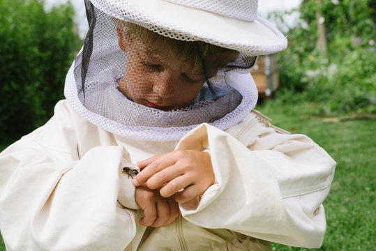 Little boy with a drone