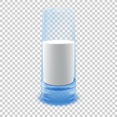 Glass of milk. Illustration isolated on transparent background. Graphic concept for your design