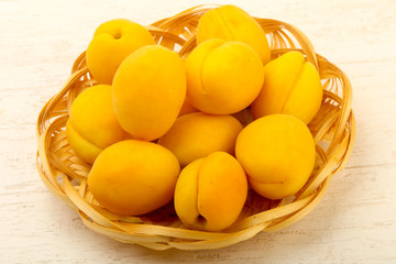 Ripe sweet apricots