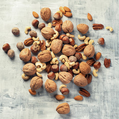 Pattern of nuts mix