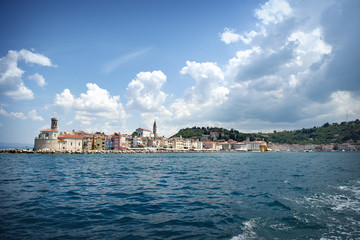 View from the sea, Piran, Slovenia