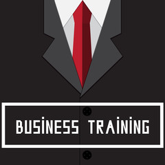 Business training. Vector.