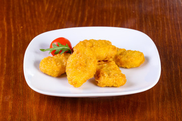 Chicken nuggets heap