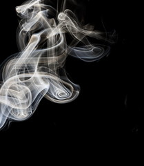 Fototapeta premium Smoke on black background