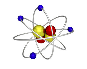 atome proton &eacute;lectron neutron atomique physique