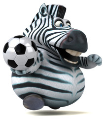 Fun zebra - 3D Illustration © Julien Tromeur