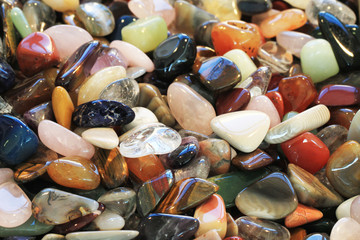 different mineral gems collection as nice background