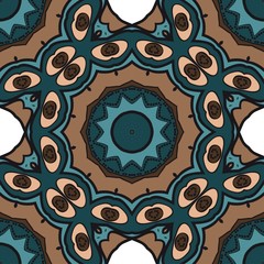 Multicolor geometric fantasy seamless vector illustration. For fashion Design Templates, Wallpaper