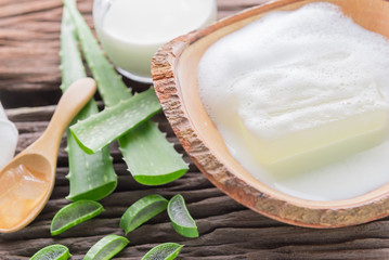 Soap aloe and milk.